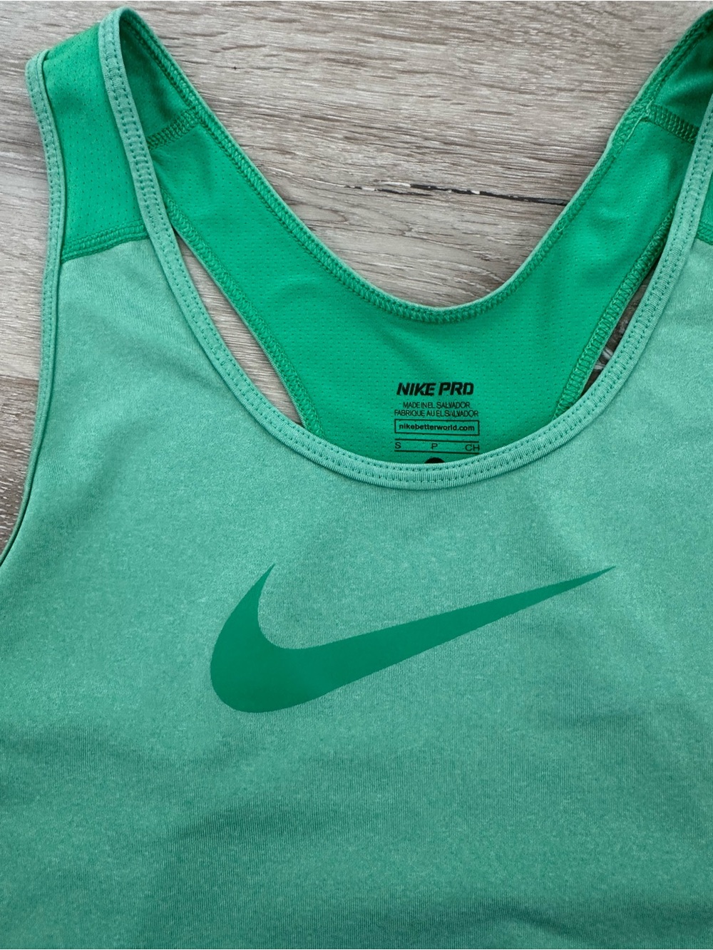 Nike Green Racerback Performance Tank - Picture 2 of 6